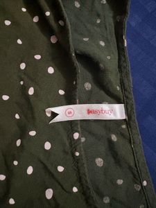 Chic Green Polka Dot Top