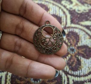 Ornate Round Pendant Charm