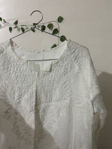 White Chikankari Kurta