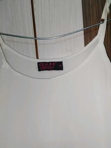 White Flowy Layered Solid top