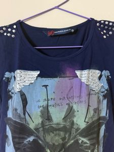 Dark Blue Gothic T-Shirt