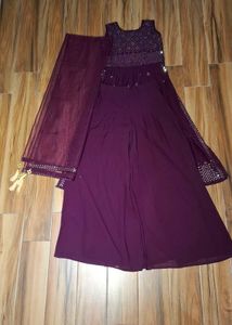 Elegant Purple Kurta Set with Dupatta