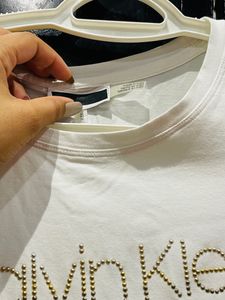 ck supersoft white tshirt