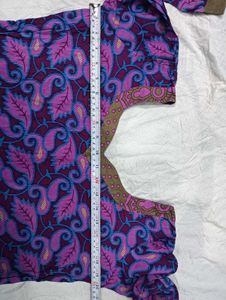 Beautiful Purple👗 Paisley Print Kurta