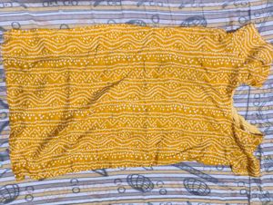 Yellow Bandhani Print Kurta