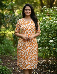 Floral Print Kurta
