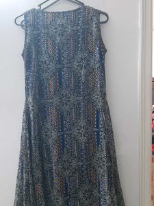 Bohemian Print Sleeveless Maxi Dress