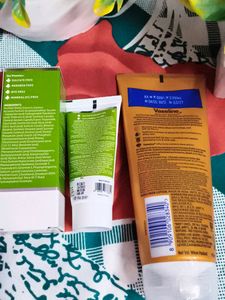 the dermaco moisturizer and Vaseline sunscreen com