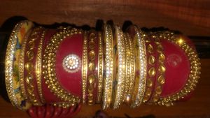 Exquisite Golden Bangles Set