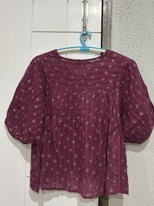 Boho Floral Print Peplum Blouse
