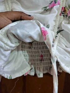 Floral Print Ruched korean Crop Top