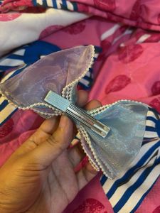 Sparkly Bow Hair Clip