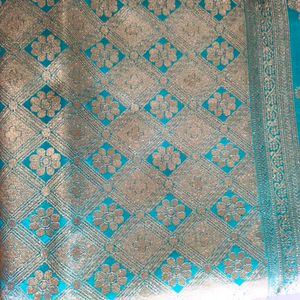 Beautiful Silk Blend Saree with Blouse