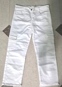 White Cargo Pants