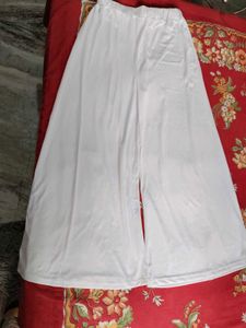 BLUTEX set of two white and blue Flowing Palazzo