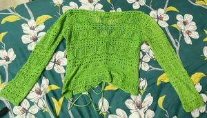 Crocheted Pull String Top
