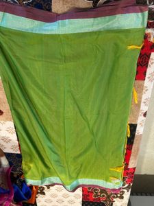 Super Quality Green Saree with stylish blouse