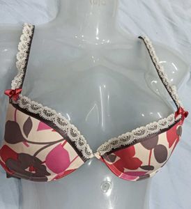 Floral Print 😍Lace Trim Bra