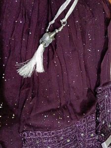 Sparkly Purple top and lehanga skirt set