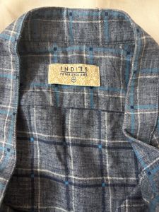 Men's Blue Checkered Shirt