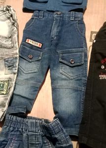 Kids Denim Outfit &amp; Pants Set