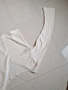 Cream Button-Down Cardigan