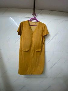 This Is Branded Mustard Dress.