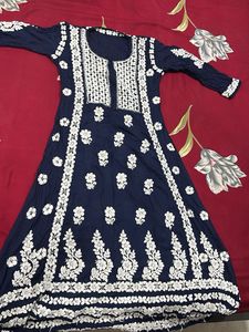 Elegant Embroidered  chikankari Kurta