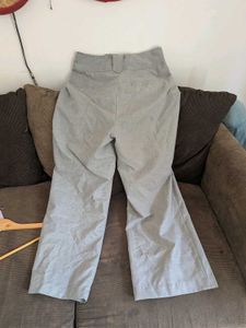 High-Waisted Wide-Leg Trousers