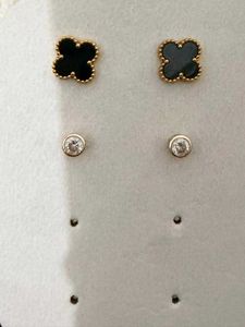 4 pairs Multi-Style Gold Tone Earring Set