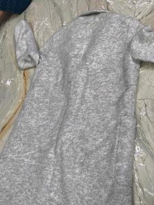 Stylish Grey Textured Coat