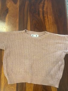 Kids Beige Knit Sweater - Size 4