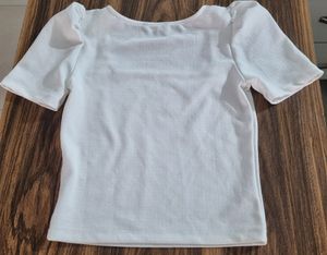Trendy White Crop Top