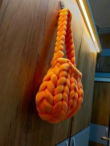 Chunky Knit Orange Handbag💥