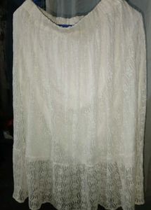 White Lace Maxi Skirt