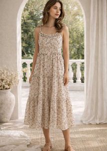 Floral Print Midi Dress