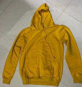 oversized yellow hoodie