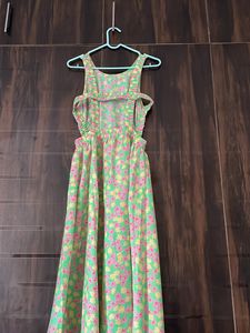 Colourful Backless Dress