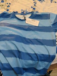 Blue Striped Pajama Set