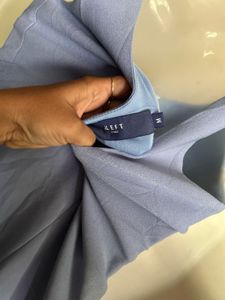 Light Blue Ruched Dress