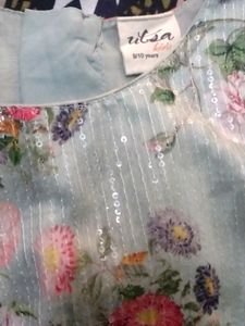 Utsa Kids Long Gown Party Wear 9-10 Years