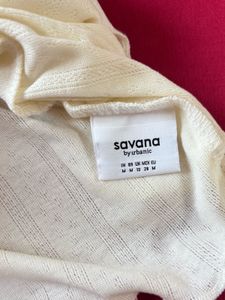Savana Off White Ruffle Sleeveless Top