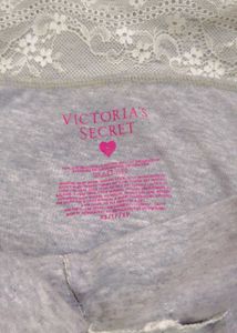 Victoria secret Grey Lace Trim Nightgown