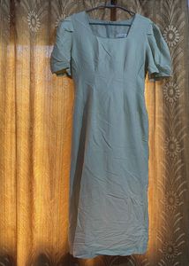 Elegant Mint Green Midi Dress
