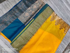 Banarsi Silk Saree Plain Border Pallu Sare