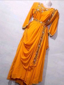 embroidery gown