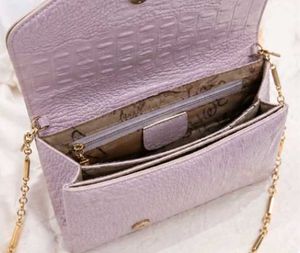 Elegant Pink Croc Embossed Clutch Bag