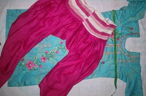 Patiala suit silk