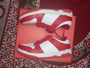 Yousta Red &amp; White low Top Sneakers