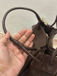 Brown Suede Handbag